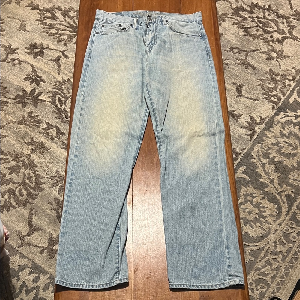 American Eagle Outfitters Light Wash Straight Jeans